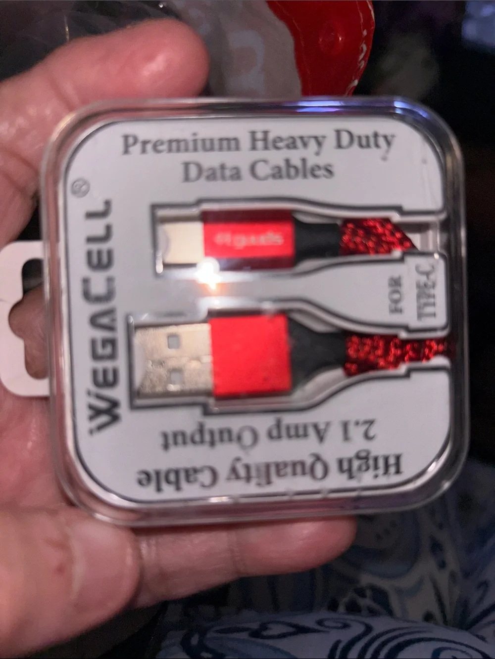 Red Type-C Fast Charging Data Cable